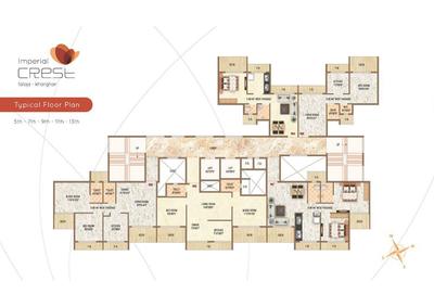 Image of 1083 Sq.ft 2 BHK Apartment / Flat for sale in Imperial Crest, Taloja, Navi Mumbai for Rs. 7200000
