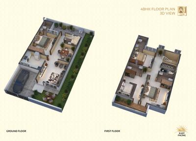 Image of 944 Sq.ft 2 BHK Independent House for sale in Srishti Swarnima Era Phase VII, Khamtarai, Bilaspur, Sarkanda, Bilaspur for Rs. 5349000