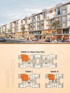 Image of 1150 Sq.ft 2 BHK Apartment / Flat for sale in Ananta Samruddhi, Sayajipura, Vadodara for Rs. 2200000