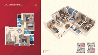 Image of 750 Sq.ft 2 BHK Apartment / Flat for sale in Oscar Om Nandanvan, Mulund West, Mumbai for Rs. 21500000
