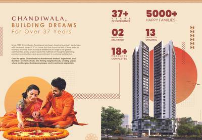 Image of 938 Sq.ft 2 BHK Apartment / Flat for sale in Chandiwala Prarambh, Andheri West, Mumbai for Rs. 18700000