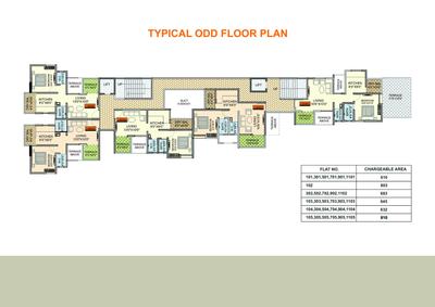Image of 620 Sq.ft 1 BHK Apartment / Flat for sale in Raviraj Astria, Kondhwa, Pune for Rs. 4700000
