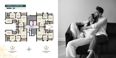 Image of 1000 Sq.ft 3 BHK Apartment / Flat for sale in Sahyadri Plumeria Phase II, Moshi, Pune for Rs. 9600000
