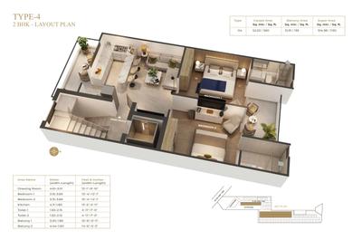 Image of 1430 Sq.ft 3 BHK Apartment / Flat for sale in Suncity Vatsal Valley Independent Floors, Gwal Pahari, Gurgaon for Rs. 21000000
