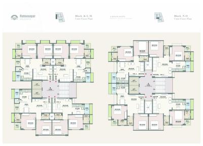 Image of 1190 Sq.ft 2 BHK Apartment / Flat for sale in Ratnasagar Heights, New Ranip, Ahmedabad for Rs. 5500000