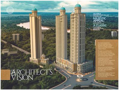 Image of 1100 Sq.ft 2 BHK Apartment / Flat for sale in Tharwani Vedant Palacia Wing A Aetius, Kalyan West, Kalyan for Rs. 9500000