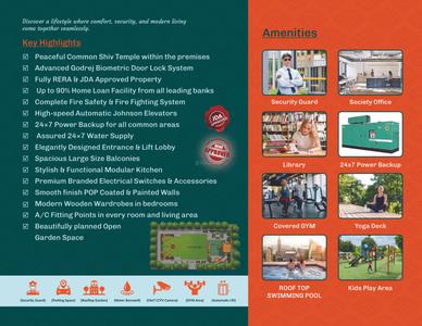 Image of 1850 Sq.ft 4 BHK Apartment / Flat for sale in CM Town Square IV, Bambala, Jaipur for Rs. 10000000