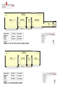 Image of 450 Sq.ft 1 BHK Apartment / Flat for sale in Haware Intelligentia Axis, Borivali East, Mumbai for Rs. 10000000