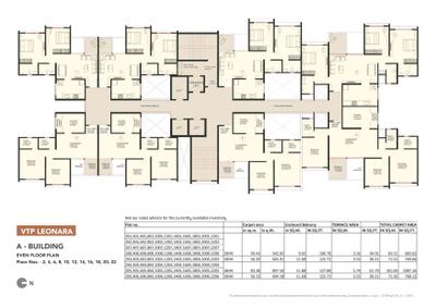 Image of 730 Sq.ft 1 BHK Apartment / Flat for sale in VTP Leonara Building G by VTP Realty, Mahalunge, Pune for Rs. 5200000