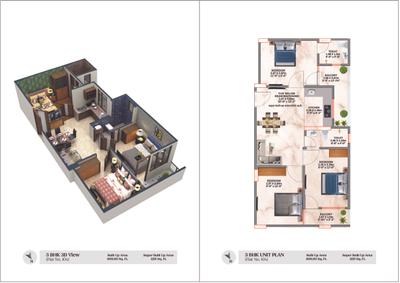 Image of 800 Sq.ft 2 BHK Apartment / Flat for sale in Ved Heights 18, Dholai, Jaipur for Rs. 4200000