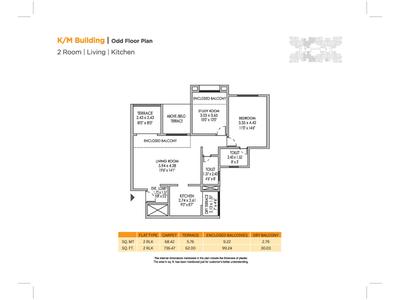 Image of 1050 Sq.ft 2 BHK Apartment / Flat for sale in Pride Purple Park Xpress, Baner, Pune for Rs. 11500000