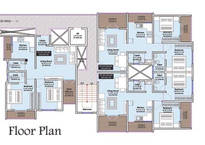 Image of 710 Sq.ft 2 BHK Apartment / Flat for sale in 2KV The Heritage Heights, Chinchwad, Pune for Rs. 8100000