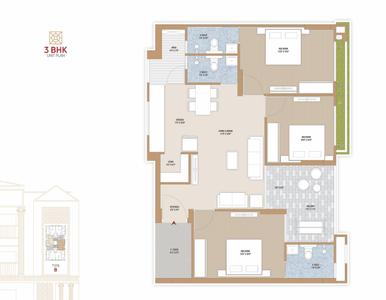 Image of 1188 Sq.ft 3 BHK Apartment / Flat for sale in Anikedhya Emperors, Gota, Ahmedabad for Rs. 9225000