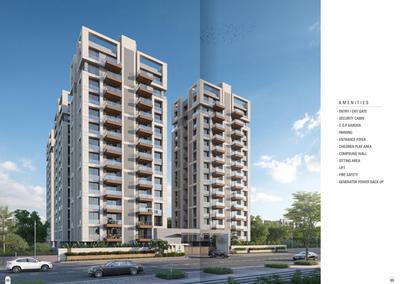 Image of 1860 Sq.ft 3 BHK Apartment / Flat for sale in Shivay Shivalik Classic, Kadodara, Surat for Rs. 8900000