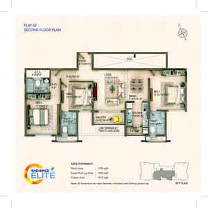Image of 3800 Sq.ft 4 BHK Apartment / Flat for sale in Radiance Elite, Alwarpet, Chennai for Rs. 87500000