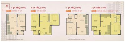 Image of 1000 Sq.ft 2 BHK Apartment / Flat for sale in Omshanti Raj Niwas, Vatva, Ahmedabad for Rs. 2250000