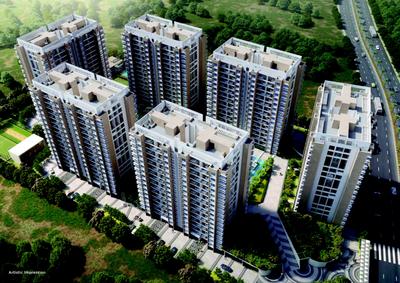 Image of 647 Sq.ft 2 BHK Apartment / Flat for sale in Pride Purple Park Connect, Mulshi, Pune for Rs. 9000000