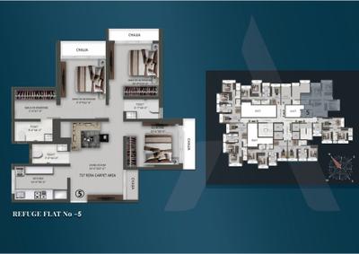 Image of 1050 Sq.ft 2 BHK Apartment / Flat for sale in Pramanik Walchand Avenue, Mira Road East, Mira Bhayandar for Rs. 12255000