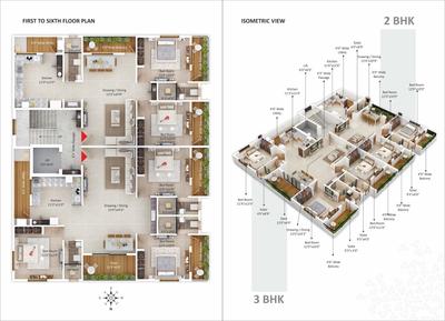Image of 1550 Sq.ft 3 BHK Apartment / Flat for sale in RM Sai Adarsh 6, Somalwada, Nagpur for Rs. 6699000