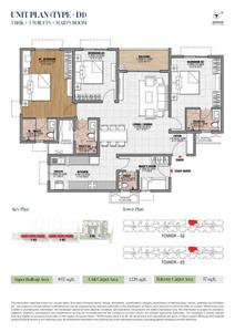Image of 2532 Sq.ft 4 BHK Apartment / Flat for sale in Brigade Morgan Heights, Sholinganallur, Chennai for Rs. 24900000