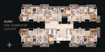 Image of 1800 Sq.ft 3 BHK Apartment / Flat for sale in DSD Aura, Borivali West, Mumbai for Rs. 45000000