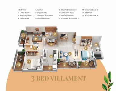 Image of 1200 Sq.ft 2 BHK Apartment / Flat for sale in Kakkad Kailash Kutir Phase 2 , Wanowrie, Pune for Rs. 11500000