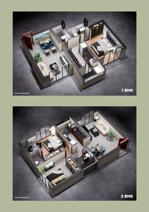 Image of 760 Sq.ft 1 BHK Apartment / Flat for sale in Varadvinayak Siddhivinayak Aura Building 1, Mira Road East, Mira Bhayandar for Rs. 6800000