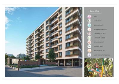 Image of 1100 Sq.ft 3 BHK Apartment / Flat for sale in Vihal Aranya Spring, Sama Savli, Vadodara for Rs. 8900000