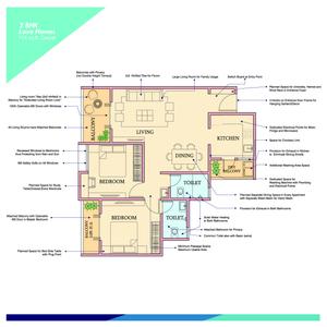 Image of 850 Sq.ft 2 BHK Apartment / Flat for sale in SVG Royal Exotica Phase I, Kondhwa, Pune for Rs. 8800000