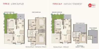Image of 785 Sq.ft 1 BHK Independent House for sale in Ananta Sanskar, Madhav Nagar Twp, Vadodara for Rs. 3400000