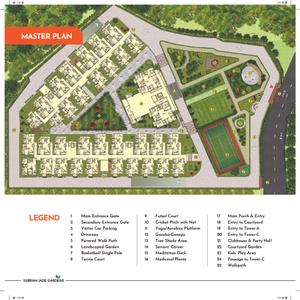Image of 1260 Sq.ft 2 BHK Apartment / Flat for sale in Subram Jade Gardens, Nagasandra, Bengaluru North, Bengaluru for Rs. 9700000
