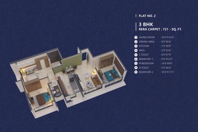 Image of 750 Sq.ft 2 BHK Apartment / Flat for sale in Gurukrupa Darshanam, Vikhroli East, Mumbai for Rs. 16000000