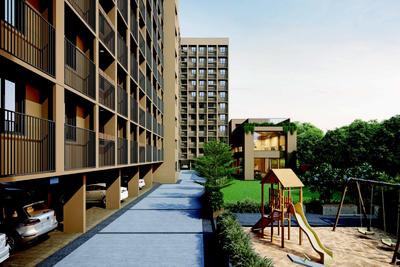 Image of 435 Sq.ft 1 BHK Apartment / Flat for sale in Saanvi Aarambh Zest, Chandlodia, Ahmedabad for Rs. 4000000