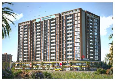 Image of 1155 Sq.ft 2 BHK Apartment / Flat for sale in One Millennium, Panvel, Navi Mumbai for Rs. 12100000