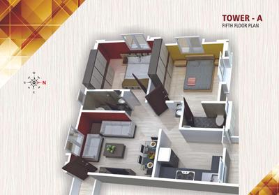 Image of 1050 Sq.ft 1 BHK Apartment / Flat for sale in Siddheshwari Siddheshwari Nandish Avenue, Kalali, Vadodara for Rs. 2200000