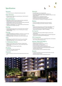 Image of 1825 Sq.ft 3 BHK Apartment / Flat for sale in Green Mark Mayfair Apartments, Osman Nagar, Hyderabad for Rs. 16200000