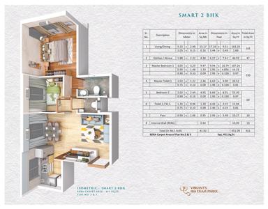 Image of 600 Sq.ft 2 BHK Apartment / Flat for sale in 1891 Ekam Parkk, Dadar West, Mumbai for Rs. 35000000
