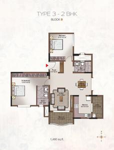 Image of 1800 Sq.ft 3 BHK Apartment / Flat for sale in Legacy Saviero, Horamavu, Bengaluru for Rs. 21800000