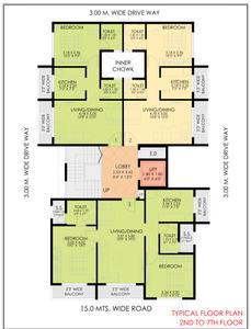 Image of 741 Sq.ft 1 BHK Apartment / Flat for sale in Shree Gurumauli Residency, Ulwe, Navi Mumbai for Rs. 5800000