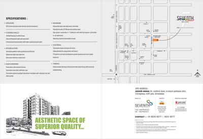 Image of 1179 Sq.ft 2 BHK Apartment / Flat for sale in Seventh Avenue, Gota, Ahmedabad for Rs. 6500000