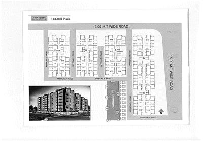 Image of 945 Sq.ft 2 BHK Apartment / Flat for sale in Sarita Residency 4, Vastral, Ahmedabad for Rs. 3400000