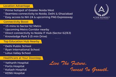 Image of 750 Sq.ft 1 BHK Apartment / Flat for sale in Vihaan Altair Residency, Noida Extension, Greater Noida for Rs. 3349000