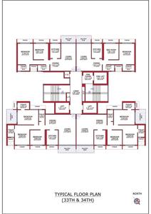 Image of 1200 Sq.ft 2 BHK Apartment / Flat for sale in Juhi Habitat Empressa, Sanpada, Navi Mumbai for Rs. 28000000