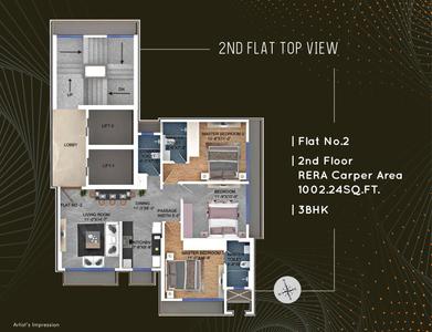 Image of 961 Sq.ft 3 BHK Apartment / Flat for sale in Oscar OM Neelkanth, Ghatkopar East, Mumbai for Rs. 40000000