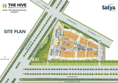 Image of 627 Sq.ft 1 RK Studio for sale in Satya The Hive, Sector 102, Gurgaon for Rs. 9718500