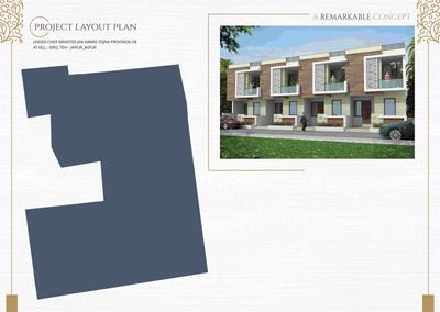 Image of 620 Sq.ft 2 BHK Apartment / Flat for sale in Kedia Anant Villas, Sirsi, Jaipur for Rs. 2400000