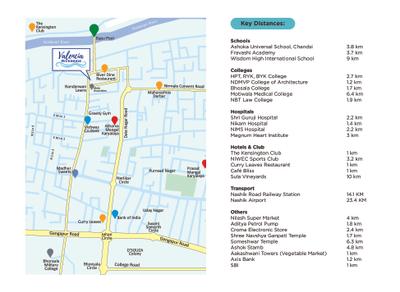 Image of 3037 Sq.ft 4 BHK Apartment / Flat for sale in Valencia Riverside, Veer Sawarkar Nagar, Nashik for Rs. 23000000