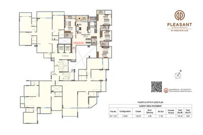 Image of 2188 Sq.ft 3 BHK Apartment / Flat for sale in Shree Venkatesh Pleasant, Erandwane, Pune for Rs. 46100000