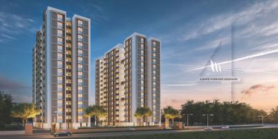 Image of 1255 Sq.ft 3 BHK Apartment / Flat for sale in Vishwanath Maher Homes 4, Shela, Ahmedabad for Rs. 6500000