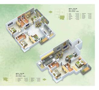 Image of 1390 Sq.ft 3 BHK Apartment / Flat for sale in SN Sannidhi by SN Builders, Byrathi, Bengaluru for Rs. 13300000